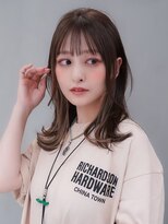 ギークス(GEEKS) 【GEEKS渋谷】ワンブリーチインナーカラー/ベージュ/冬ヘア/小顔