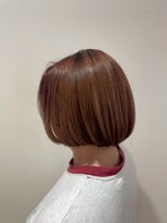 ヴァンカウンシル 清須店(VANCOUNCIL)&nbsp;髪のツヤを強調したシンプルボブ/ブラウン/髪質改善