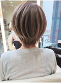 イメチェン丸みショートナチュラルボブ30代40代50代田嶋41
