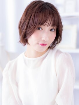 モッズヘア 上尾西口店(mod's hair) ミルクティーピンク小顔くせ毛風マレットヘアb上尾20代30代40代