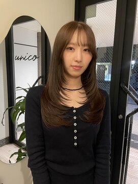 ユニコ(unico) ロングレイヤー/レイヤーカット