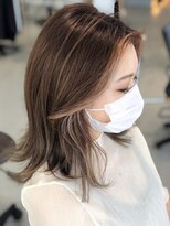 グランデュール 東静岡池田店(GRANDEUR)&nbsp;ウルフレイヤーカットフェイスフレーミングカラーハイライト