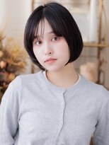 カバーヘア ブリス 志木南口駅前店(COVER HAIR bliss) 顔周りカットダークグレージュ前下がり小顔りボブレイヤー30代a