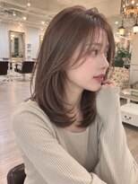 ラファンジュ ヘアー(Rohange hair)&nbsp;ミントグレージュ/流しバング/ハッシュウルフ