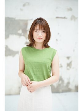 ナオシ トレス 富雄店(nao*c tres) 【奈良/富雄nao*c】ひし形シルエット小顔前下がり外ハネボブ