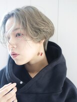 アルバム 銀座(ALBUM GINZA) ハンサムショート_外ハネボブアッシュブラウンネオウルフ_67326