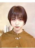 #ショートボブ#シースルーバング#ノンブリーチカラー