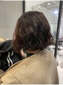ボブパーマ×ヴァイオレットカラー