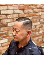 ヒロギンザバーバーショップ 丸の内店(HIRO GINZA BARBER SHOP)&nbsp;サイドパート七三×スキンフェード