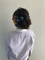 パリスパート2&nbsp;サイド 編み込み 少し ボリューム シニヨン ヘアアレンジ