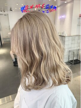 ゲーム 原宿店(GAME) ミルクティーベージュ/ダブルカラー/ケアブリーチ/髪質改善/原宿