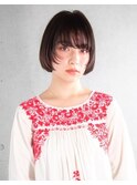 20代 30代 切りっぱなしボブ