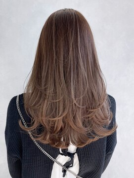 アルバム 池袋(ALBUM) ワンカールレイヤーロング_ショコラアッシュヘルシー_ba427462