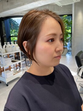 ヴォロ 佐賀(VoLo) 切りっぱなしボブ/美髪/ピンクブラウン[佐賀駅]