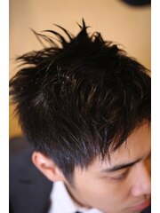 MEN'S  HAIR  フェザーショート