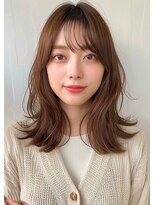 ブロウ ネックス ザ サロン 表参道(VLOW nex the salon)&nbsp;セミディ，くびれヘア，韓国ヘア，シースルーバング