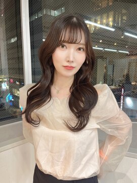 ミョンシル 【myonsil 松本】顔周りカット/ショコラブラウン