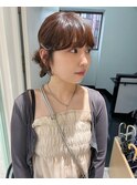 CHIHIRO:前髪後毛カット&チョコレートブラウン