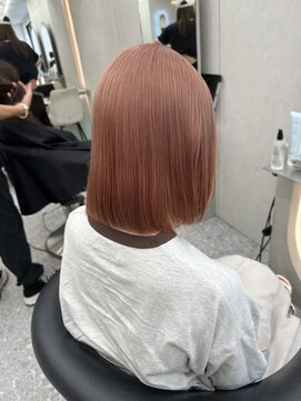 ロンド マーレ 天神大名店(Lond mare) ピンクブラウン/暖色カラー/カシスピンク/韓国ヘア/顔周りカット