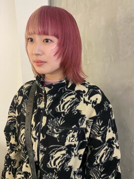 ソイ 下北沢(soi) pink+pink_デザインカラー_ハイトーン_ダブルカラー_下北沢