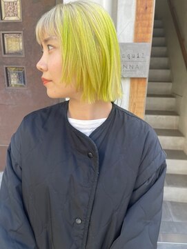 カンナ オーガニック ヘアデザイン(CANNA ORGANIC & HAIR DESIGN) デザインカラーボブショート