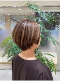ニュアンスカラーのハイライト