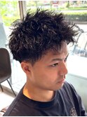 スパイキーアフロツイストピンパーマスパイキーベリーショート☆