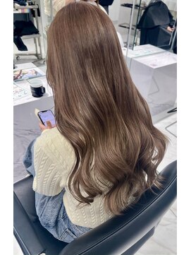 スウィープ 平尾(sweep) 髪質改善カラー/ミルクティーベージュ/ケアブリーチ