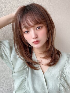 エイミーバイアフロートザガーデン 浦和店(amie by afloat the garden) シースルー前髪で結んでかわいいフェイスレイヤー【浦和】