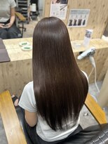ヌープヘアーアイス(NUUP.hair ici)&nbsp;【上品な艶カラー】上品ツヤブラウンの透け感カラー◎