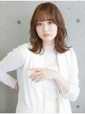 韓国風ｘシースルーバングｘミディアムｘレイヤー