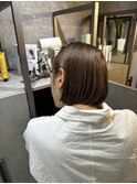 髪質改善インナーグレージュピンクベージュマチルダボブNOOS根本