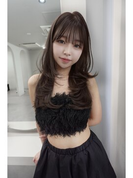 ボタン シブヤ(VOTAN SHIBUYA) 【MISAKI】ワンカール巻き/レイヤーカット/ショコラグレージュ