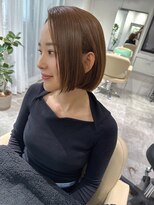 レヴリー(reverie)&nbsp;韓国タッセルボブ白髪ぼかしレイヤーボブヘイリーボブ