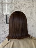 髪質改善　チャコールグレージュ