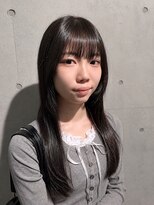 ピース バイ シータ(PEACE by CITA)&nbsp;暗髪ロング×顔まわりレイヤーで小顔効果20代30代40代