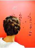 人気の編みこみヘアー♪