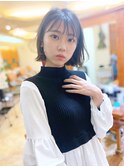 【morio池袋】可愛くて色っぽい切りっぱなしボブ♪