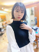 ラウンジ モリオ イケブクロ(Lounge MORIO Ikebukuro)&nbsp;【morio池袋】可愛くて色っぽい切りっぱなしボブ♪