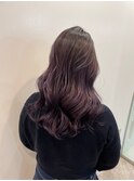 ピンクベージュ&ウェーブ