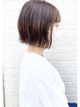モリオ フロム ロンドン 成増店 【morio成増/玉井】ボブ 外はね アッシュブラウン