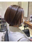 ショート/ショートボブ/ベージュカラー/ブリーチなし