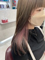 トゥーリ 薬院店(tuuli)&nbsp;tuuli miyu スモーキーピンクインナーカラー/20代30代40代50代