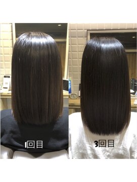 カミケンガレリア(kamiken. galleria) 手触り◎ 艶感まとまる美髪ストレートヘア【カミケンガレリア】