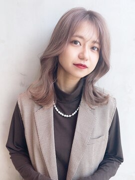 アルバム 銀座(ALBUM GINZA) くびれヘア_グレージュカラーボブウルフココアベージュ_28989