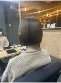切りっぱなしボブ
