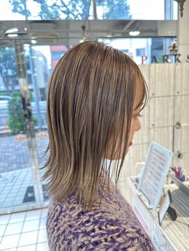 インパークス 西新井店(INPARKS) 外ハネボブ/ハイライト/ベージュカラー