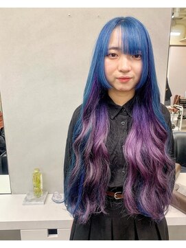 ディア(.eer) 【.eer/ディア】ブルー×紫～ピンク/インナーグラデーション