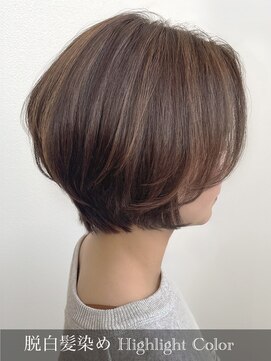 サラジュ 仁川店(SARAJU) 脱白髪染め　リュクスカラー×透明感◎ハイライト＊白髪ぼかし