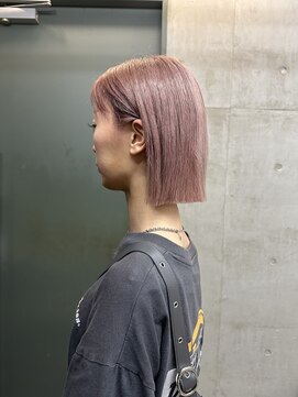 ソルトウォーター(SALT WATER) ピンクラベンダー　切りっぱなしボブ